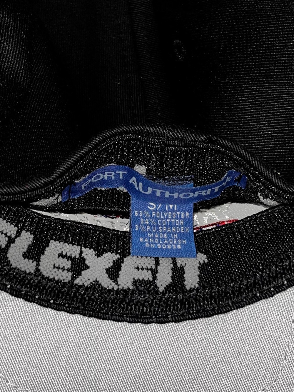 Port Authority Black Cap with Gray Underside